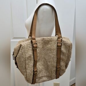 Straw Shoulder Bag/ Beach Bag From The Gap